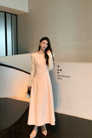 Pink V-neck Sleeveless Vest Dress for Women, Waist-Defined A-line Long Skirt, Elegant Spring Fashion, High-End Feel, 90s Inspired