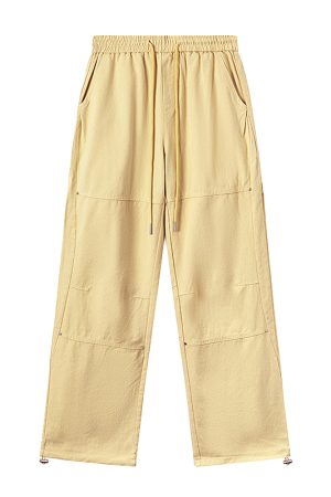 Pink Wide-Leg Cargo Pants for Women - Loose Drape, Spliced Design, Casual American Style, Trendy Versatile Fashion