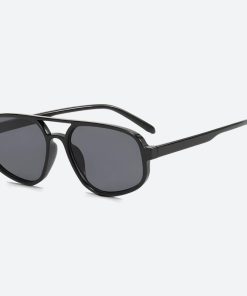 Plaid Autumn Outfit, Fall Vintage Aesthetic Outfits - Vintage Aviator Sunglasses