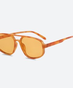 Plaid Autumn Outfit, Fall Vintage Aesthetic Outfits - Vintage Aviator Sunglasses