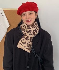 Plaid Khaki Cashmere-Like Scarf for Women, 2025 Winter Style, Versatile Korean-Inspired Shawl Neck Wrap