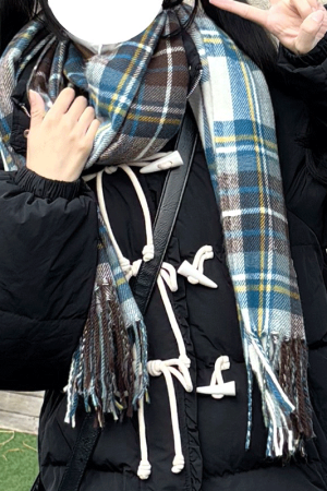 Plaid Scarf for JK Uniforms - Cute, Comfortable, Versatile Neck Warmer for Students - 2025 Academy Style