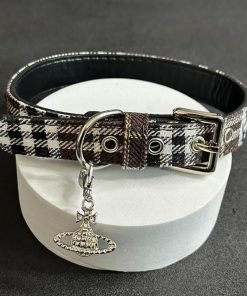 Plaid Star Chain Red Choker Collar Y2K Necklace - Cool Subculture Accessory for Trendy Girls