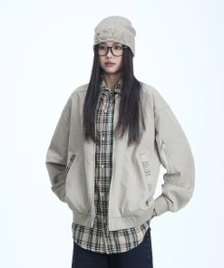 Plaid Two-Piece Jacket for Women - American Retro Style, 2025 Spring Collection, High-End Casual Fashion