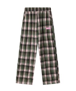 Plaid Wide-Leg Pants for Women - American Retro Casual Loose Straight-Leg Trendy Floor-Length Trousers