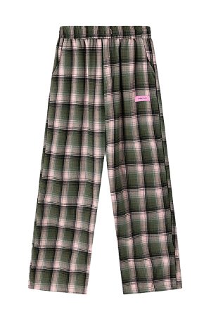 Plaid Wide-Leg Pants for Women - American Retro Casual Loose Straight-Leg Trendy Floor-Length Trousers