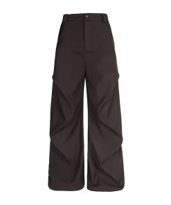 Pleated Straight Leg Pants for Women - High-Profile Three-Dimensional Casual Trendy Summer Trousers in American Style