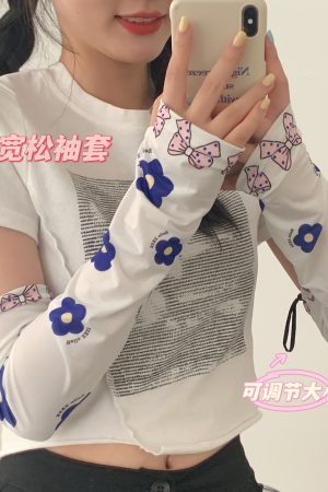 Plus Size Loose Adjustable Summer Ice Silk Arm Sleeves for Women - Sun Protection Cool Thin Covers for Hot Weather