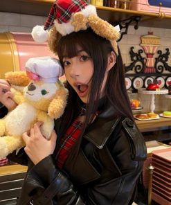 Plush Bow Headband Hat for Christmas and Birthdays - Cute Cartoon Hair Accessory, Versatile Hair Ornament for Festive Style