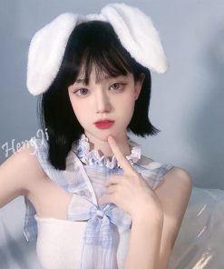 Plush Bow Headband Hat for Christmas and Birthdays - Cute Cartoon Hair Accessory, Versatile Hair Ornament for Festive Style