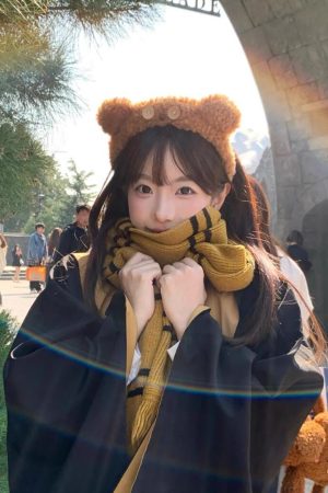 Plush Cartoon Bear Headband for Kids - Cute Face Washing Hairpin, Amusement Park Hair Accessories, Ideal for Photos and Fun