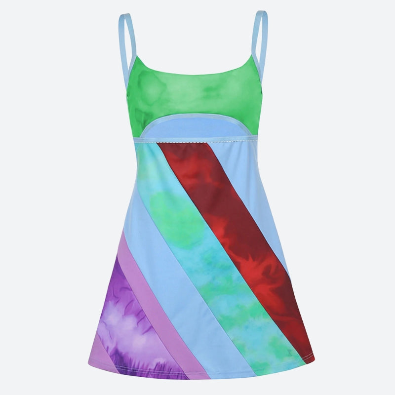 Pose Ideas Outfit, Outfit Ideas For 2029 - Striped Patch Satin Mini Dress Pose Ideas Outfit, Outfit Ideas For 2029 - Striped Patch Satin Mini Dress