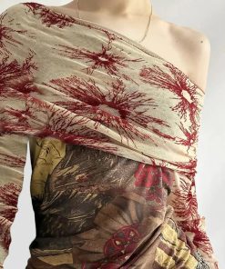 Pretty Outfits Fancy, Aesthetic Mini Dress - Fairycore Bohemian Off Shoulder Top