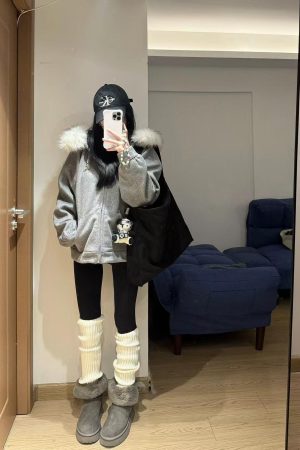Pumpkin High-End Woolen Coat for Women with Heavy Fur Collar, Hooded Slim-Fit Cardigan Jacket, Trendy Outerwear