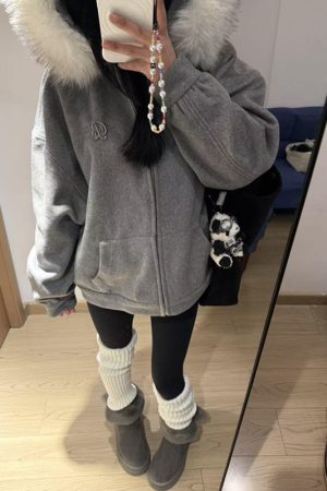 Pumpkin High-End Woolen Coat for Women with Heavy Fur Collar, Hooded Slim-Fit Cardigan Jacket, Trendy Outerwear
