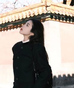 Pumpkin Wealthy Heiress Woolen Coat and Slimming Top Fashion Set - High-End Quality Stylish Outfit for Fall and Winter