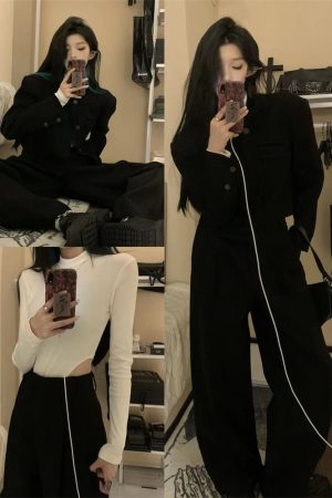 Pumpkin Wealthy Heiress Woolen Coat and Slimming Top Fashion Set - High-End Quality Stylish Outfit for Fall and Winter