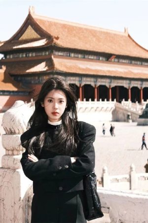 Pumpkin Wealthy Heiress Woolen Coat and Slimming Top Fashion Set - High-End Quality Stylish Outfit for Fall and Winter