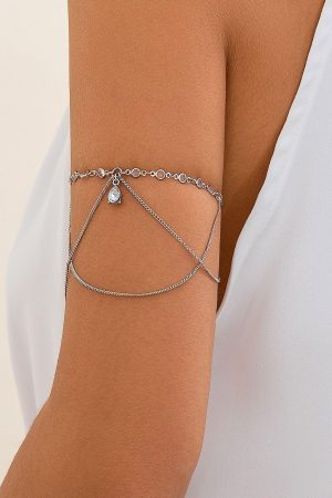 Punk Style Ethnic Open Chain Bracelet - Adjustable Women's Arm Jewelry - European American Cross-Border Accessories