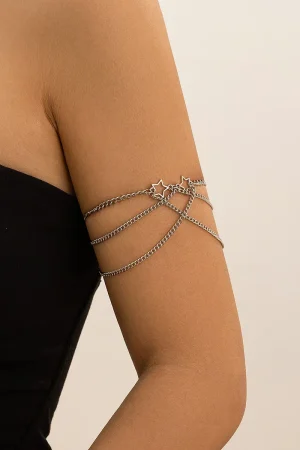 Punk Style Ethnic Open Chain Bracelet - Adjustable Women's Arm Jewelry - European American Cross-Border Accessories