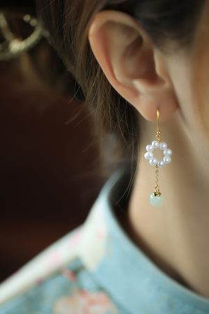 Pure Silver Freshwater Pearl Tassel Earrings for Women - Exquisite Long Ancient Style Jewelry, High-End Fashion Statement