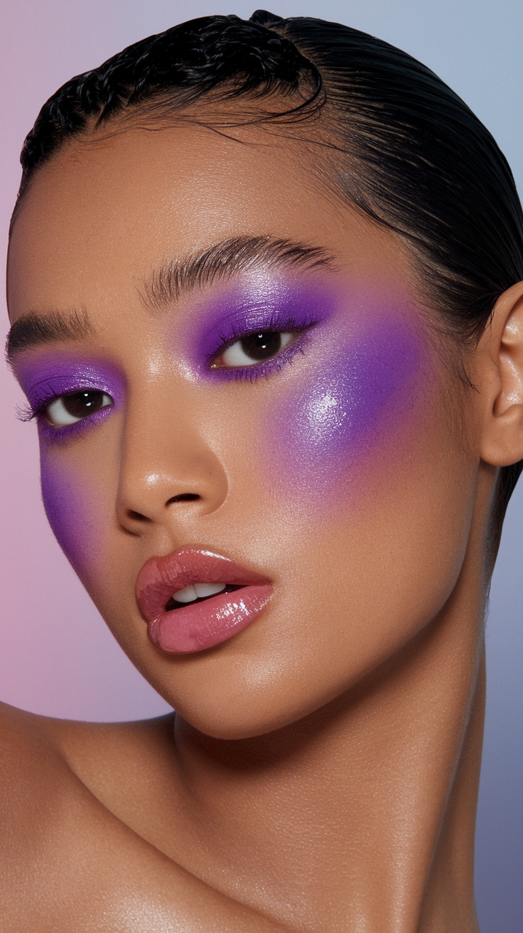 Elevate Your Look with Purple Blush Makeup Tips outfit idea
