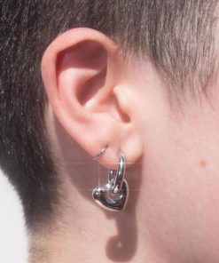 Quick Outfits, Outfit Summer - Y2K Star Heart Hoop Earrings