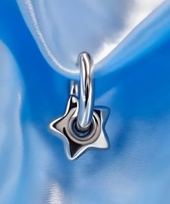 Quick Outfits, Outfit Summer - Y2K Star Heart Hoop Earrings