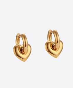 Quick Outfits, Outfit Summer - Y2K Star Heart Hoop Earrings