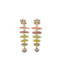 Quirky Cute Long Diamond-Studded Earrings for European American Style, Fashionable Personality-Enhancing Accessories