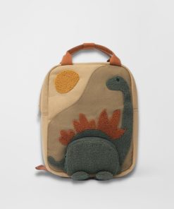 red knit sweater style, Urban Winter Outfits - Dinosaur Mini Backpack