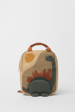red knit sweater style, Urban Winter Outfits - Dinosaur Mini Backpack