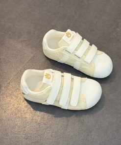 Red Velcro Breathable Women's Training Shoes - Summer 2025 Thick-Soled Casual Sneakers for Versatile Style and Comfort