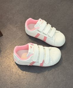 Red Velcro Breathable Women's Training Shoes - Summer 2025 Thick-Soled Casual Sneakers for Versatile Style and Comfort