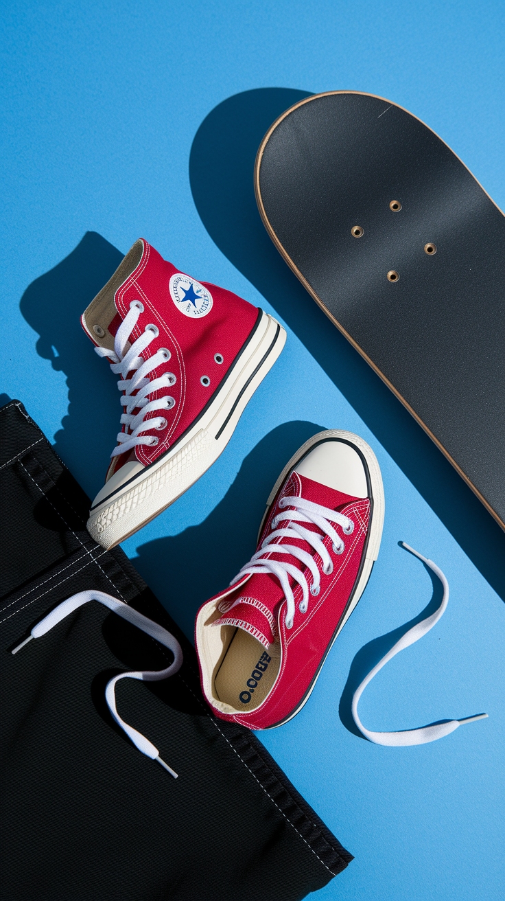 Red Converse: Casual Chic for Every Look outfit idea