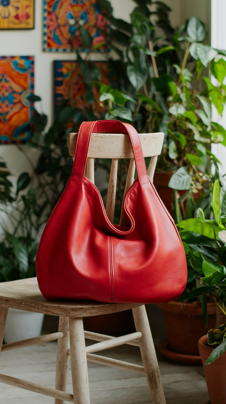How to Style a Red Slouchy Bag for Any Occasion outfit idea