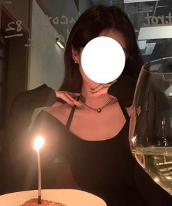 Refined Hanging Neck Off-Shoulder Knitted Sweater for Women - Long Sleeve Autumn Winter Fashion Top