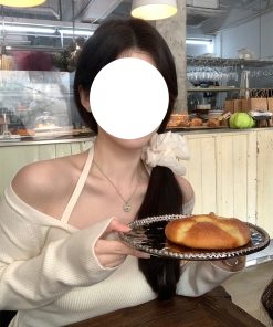 Refined Hanging Neck Off-Shoulder Knitted Sweater for Women - Long Sleeve Autumn Winter Fashion Top