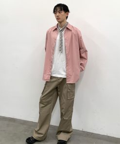 Relaxed Fit Long Sleeve Shirt with Roaring Beast Design - Fall/Winter 2025 Casual Style, Trendy Streetwear, Y2K Vibe