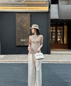 Relaxed Old Money Linen Blend Wide Leg Loose Pants - Chic 90s Inspired Fashion for Effortless Style