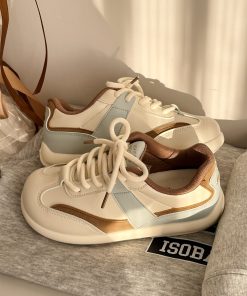Retro Casual Sneakers for Women - Versatile College Style 2025 Model, Trendy and Comfortable Footwear