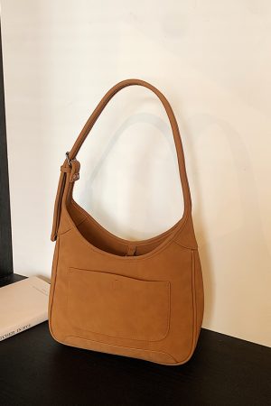 Retro Casual Tote Bag 2025 - High-End Shoulder Bag for Women, Spring Summer Underarm Design, Korean Style Fashion Accessory