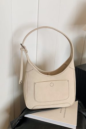 Retro Casual Tote Bag 2025 - High-End Shoulder Bag for Women, Spring Summer Underarm Design, Korean Style Fashion Accessory