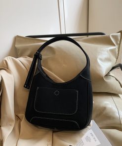 Retro Casual Tote Bag 2025 - High-End Shoulder Bag for Women, Spring Summer Underarm Design, Korean Style Fashion Accessory