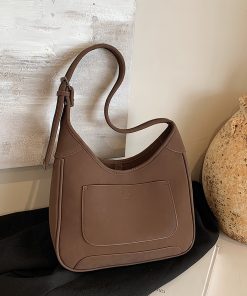 Retro Casual Tote Bag 2025 - High-End Shoulder Bag for Women, Spring Summer Underarm Design, Korean Style Fashion Accessory