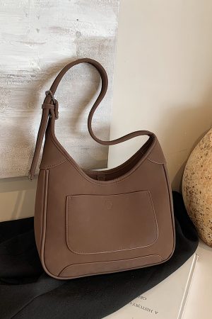 Retro Casual Tote Bag 2025 - High-End Shoulder Bag for Women, Spring Summer Underarm Design, Korean Style Fashion Accessory