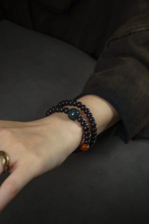 Retro Coconut Bead Bracelet for Women and Men, Unique Double-Circle Design, Versatile Trendy Accessory for Fashion Lovers