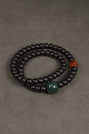 Retro Coconut Bead Bracelet for Women and Men, Unique Double-Circle Design, Versatile Trendy Accessory for Fashion Lovers