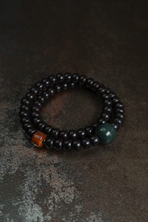 Retro Coconut Bead Bracelet for Women and Men, Unique Double-Circle Design, Versatile Trendy Accessory for Fashion Lovers