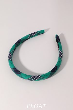 Retro College Style Plaid Headband for Women - Versatile High Crown Hair Accessory for Autumn & Winter Fashion